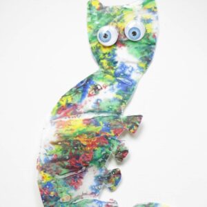 Colorful chameleon preschool color craft.