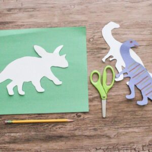 Dinosaur preschool activity dinosaur craft with construction paper