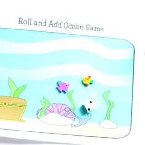 Ocean activity for preschool. Roll and count ocean game.