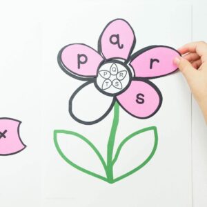 Match the lettered petals to the correct flowers.