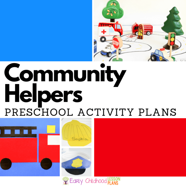 Preschool Community Helpers Theme Activity Plans