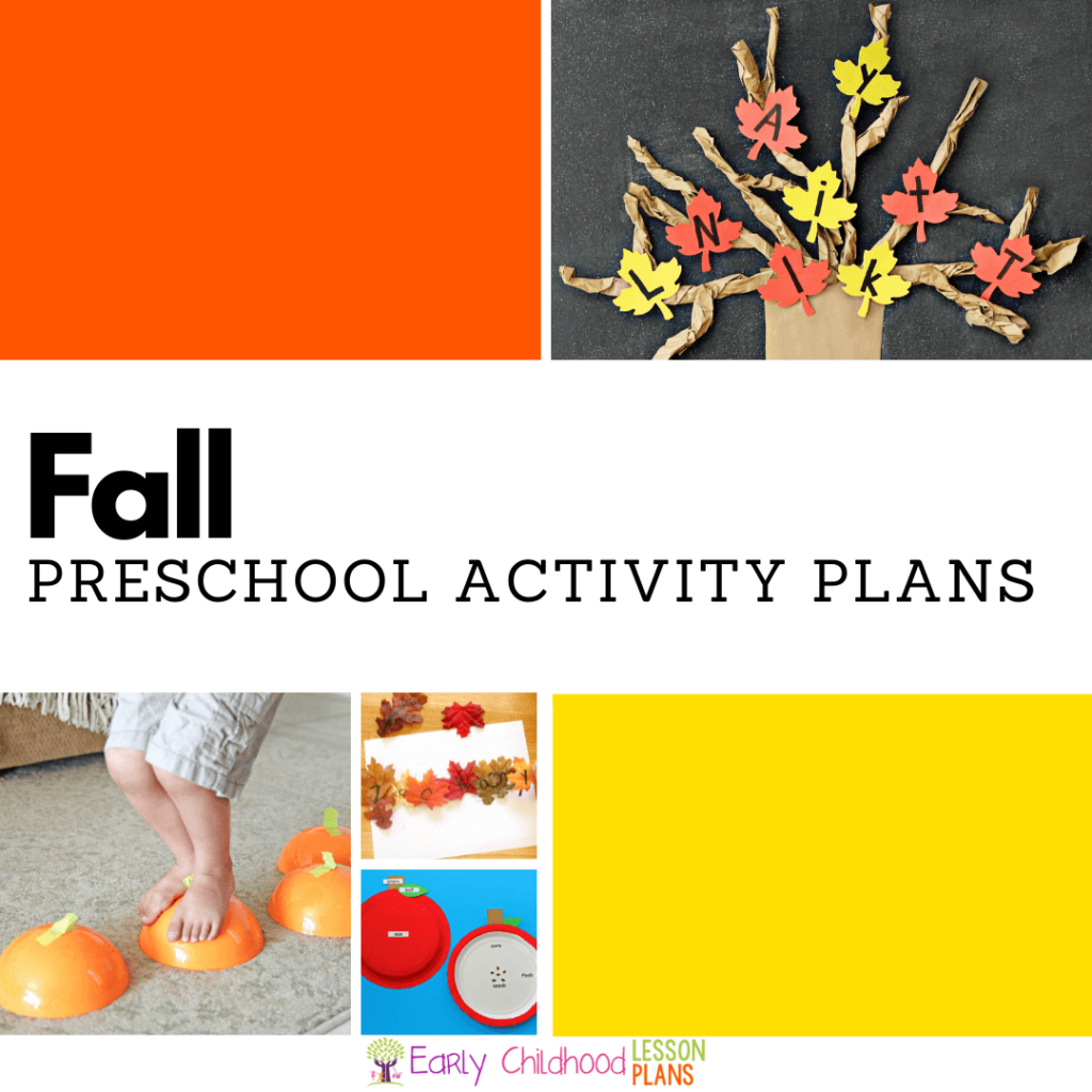 Preschool Fall Theme Activity Plans