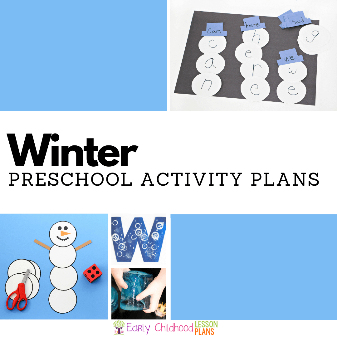 Preschool Winter Theme Activity Plans