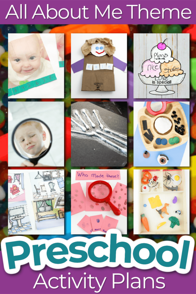 Preschool All About Me theme activities