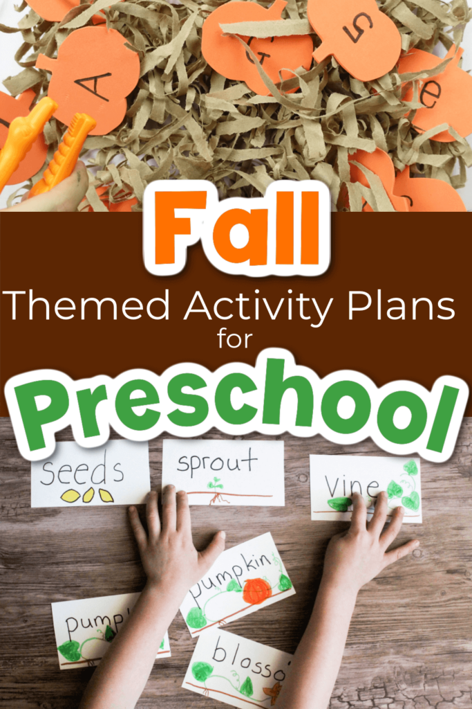 Fall theme preschool activity plans