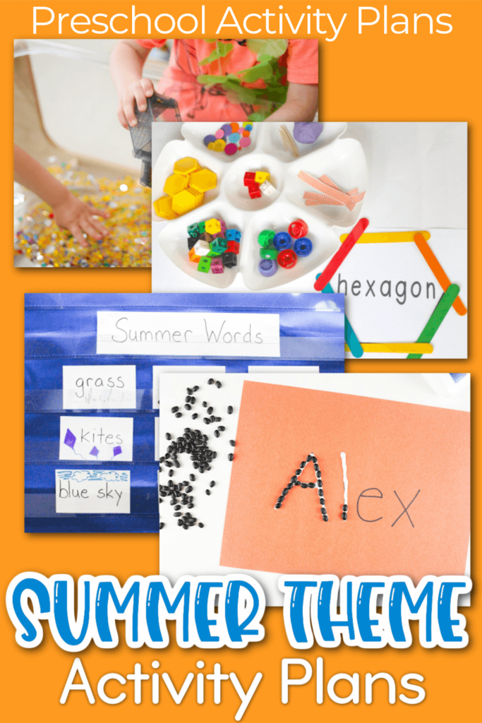 Tons of hands-on summer theme preschool activities.