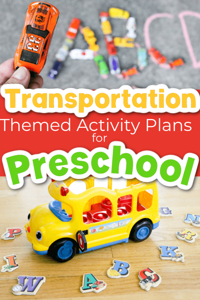 Transportation lesson plans for preschool including songs, games, activities, books, and crafts.