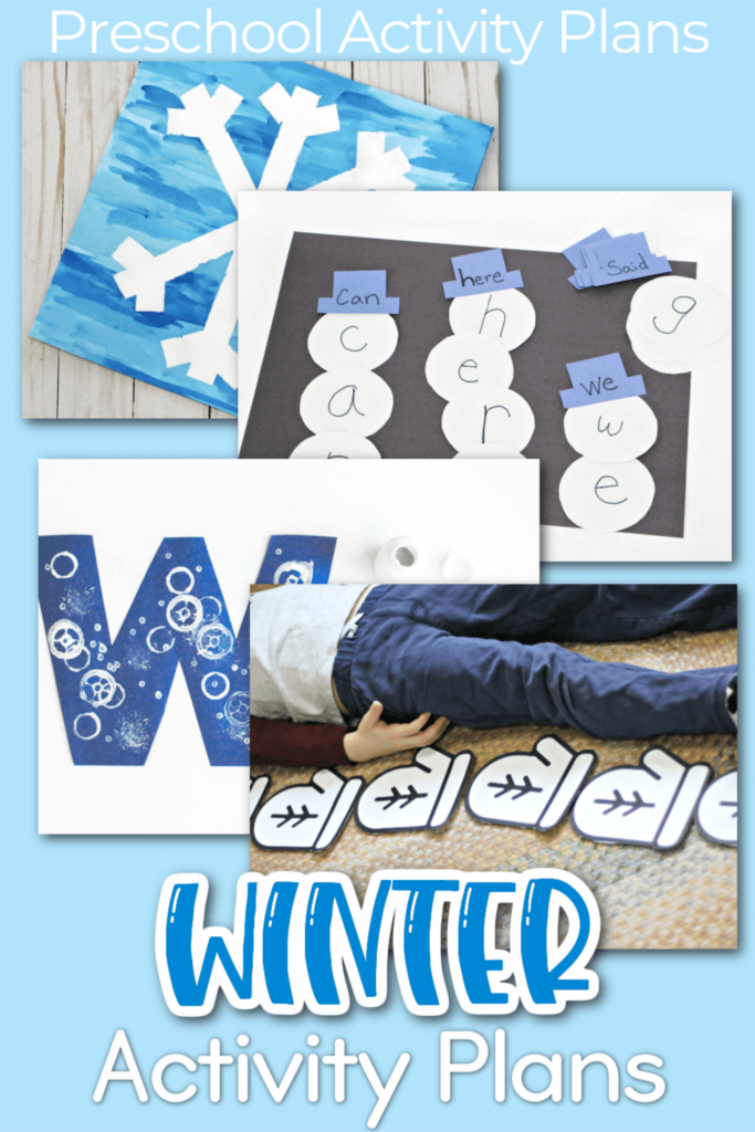 Preschool winter theme activity plans.